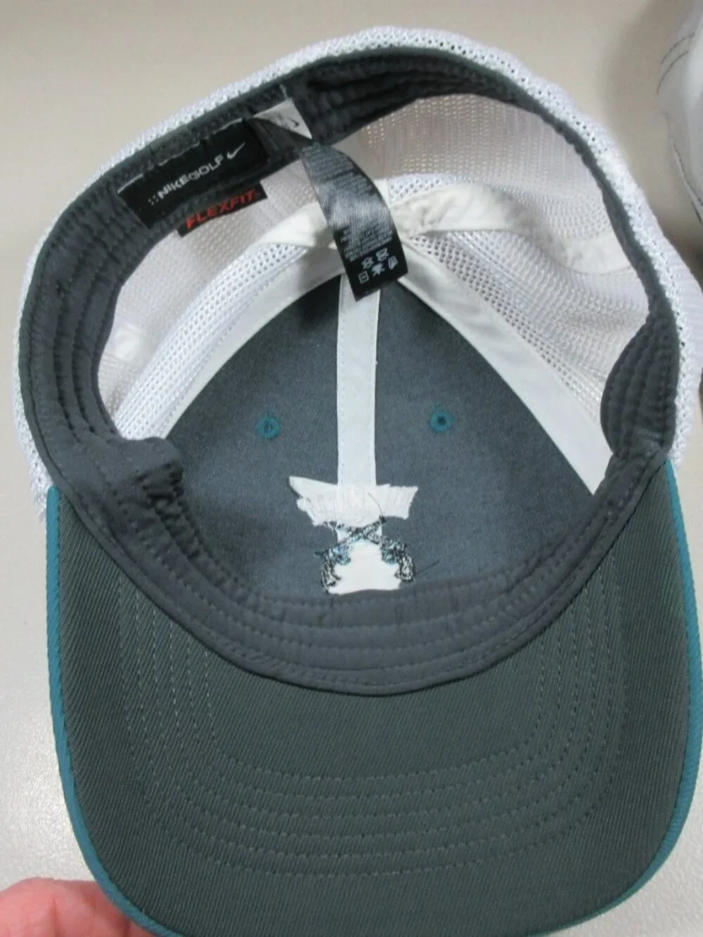 Nike mens ocean an gray HillCrest Shoot Out golf  hat lot L XL (2)